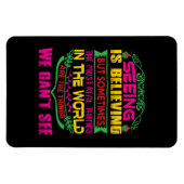 Weihnachts-Geschenk-Seeing glaubt Magnet (Horizontal)