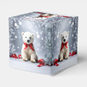 Weihnachts-Geschenkbox mit Eisbär Geschenkschachtel (Rückseite)