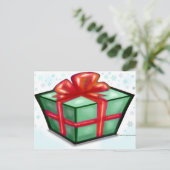 Weihnachts-Geschenkboxen Feiertagspostkarte (Stehend Vorderseite)