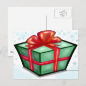 Weihnachts-Geschenkboxen Feiertagspostkarte (Vorne/Hinten)