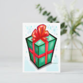 Weihnachts-Geschenkboxen Feiertagspostkarte (Stehend Vorderseite)