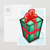 Weihnachts-Geschenkboxen Feiertagspostkarte (Vorne/Hinten)