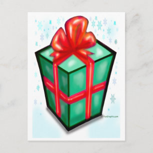 Weihnachts-Geschenkboxen Feiertagspostkarte