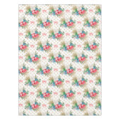 Weihnachts-Geschenkboxen Gold Schneeflocken Tischdecke (Vorderseite)