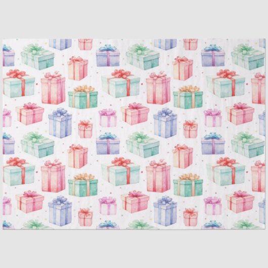 Weihnachts Geschenkboxen Muster. Muster der Gesche Seidenpapier (Vorderseite)