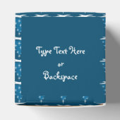 Weihnachts-Geschenkboxen Personalisiert Blue Tree Geschenkschachtel (Oben)