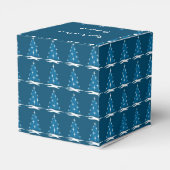 Weihnachts-Geschenkboxen Personalisiert Blue Tree Geschenkschachtel (Rückseite)