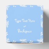 Weihnachts-Geschenkboxen Personalisierte Schneeflo Geschenkschachtel (Oben)