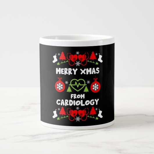 Weihnachts-Geschenke für die Kardiologie Jumbo-Tasse (Vorderseite)
