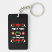 Weihnachts-Geschenke für die Kardiologie Schlüsselanhänger (Rückseite)