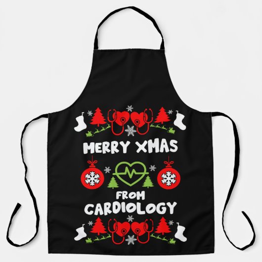 Weihnachts-Geschenke für die Kardiologie Schürze (Vorderseite)