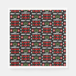 Weihnachts-Geschenke für die Kardiologie Serviette