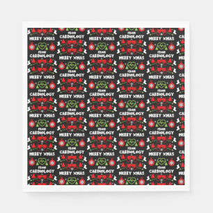 Weihnachts-Geschenke für die Kardiologie Serviette