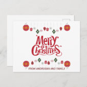 Weihnachts-Geschenke Postkarte (Vorne/Hinten)