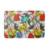 Weihnachts-Geschenke Rote Weihnachtsmannmützen Fei Badematte (Vorderseite)