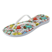 Weihnachts-Geschenke Rote Weihnachtsmannmützen Fei Badesandalen (Schrägansicht)