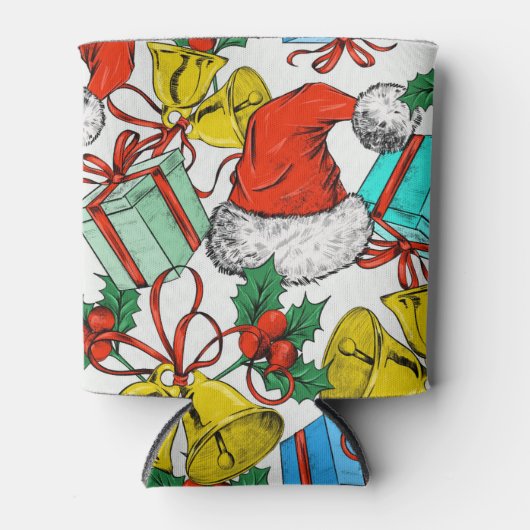 Weihnachts-Geschenke Rote Weihnachtsmannmützen Fei Dosenkühler (Vorderseite)