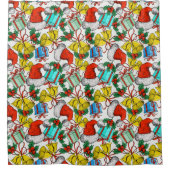 Weihnachts-Geschenke Rote Weihnachtsmannmützen Fei Duschvorhang (Vorderseite)