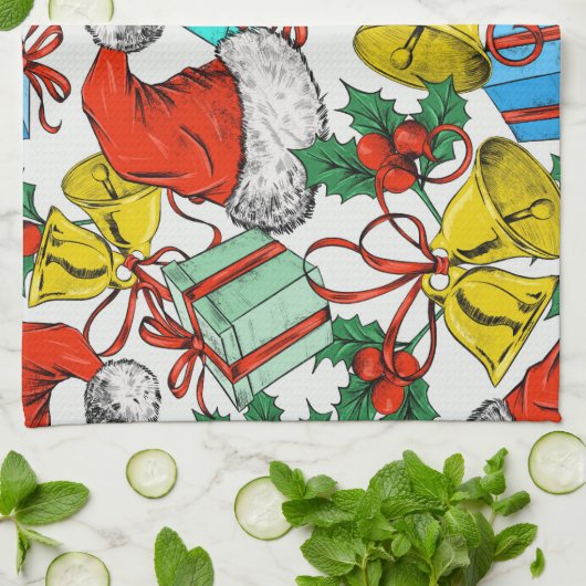 Weihnachts-Geschenke Rote Weihnachtsmannmützen Fei Geschirrtuch (Gefaltet)