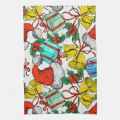 Weihnachts-Geschenke Rote Weihnachtsmannmützen Fei Geschirrtuch (Vertikal)