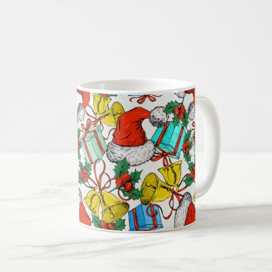 Weihnachts-Geschenke Rote Weihnachtsmannmützen Fei Kaffeetasse (VorderseiteRechts)