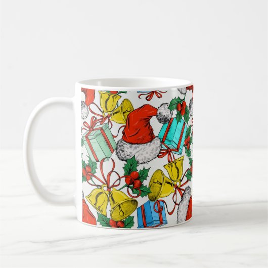 Weihnachts-Geschenke Rote Weihnachtsmannmützen Fei Kaffeetasse (Links)