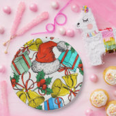 Weihnachts-Geschenke Rote Weihnachtsmannmützen Fei Pappteller (Party)