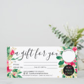 Weihnachts-Geschenkgutschein (Stehend Vorderseite)