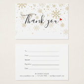 Weihnachts-Geschenkgutschein Vielen Dank (Vorne & Hinten)