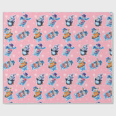 Weihnachts Geschenkpackung Winter Wonderland Snowf Geschenkpapier (Flach)