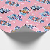 Weihnachts Geschenkpackung Winter Wonderland Snowf Geschenkpapier (Ecke)