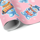 Weihnachts Geschenkpackung Winter Wonderland Snowf Geschenkpapier (Rolleneckpunkt)