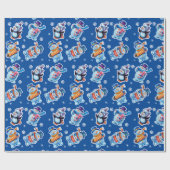 Weihnachts Geschenkpackung Winter Wonderland Snowf Geschenkpapier (Flach)