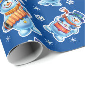 Weihnachts Geschenkpackung Winter Wonderland Snowf Geschenkpapier (Rolleneckpunkt)