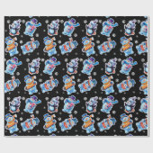 Weihnachts Geschenkpackung Winter Wonderland Snowf Geschenkpapier (Flach)