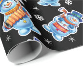 Weihnachts Geschenkpackung Winter Wonderland Snowf Geschenkpapier (Rolleneckpunkt)