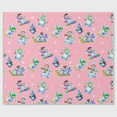 Weihnachts Geschenkpackung Winter Wonderland Snowf Geschenkpapier (Flach)