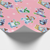 Weihnachts Geschenkpackung Winter Wonderland Snowf Geschenkpapier (Ecke)