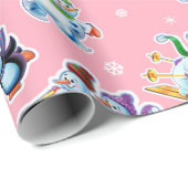 Weihnachts Geschenkpackung Winter Wonderland Snowf Geschenkpapier (Rolleneckpunkt)