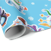 Weihnachts Geschenkpackung Winter Wonderland Snowf Geschenkpapier (Rolleneckpunkt)