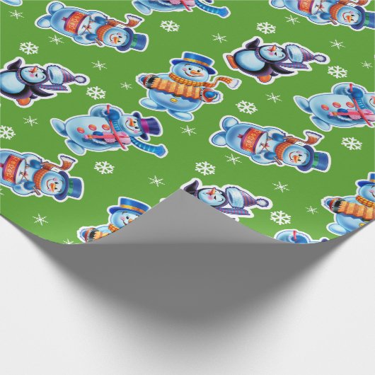 Weihnachts Geschenkpackung Winter Wonderland Snowf Geschenkpapier (Ecke)