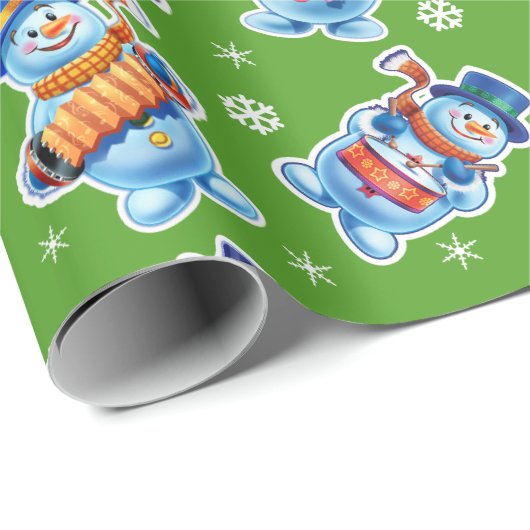 Weihnachts Geschenkpackung Winter Wonderland Snowf Geschenkpapier (Rolleneckpunkt)