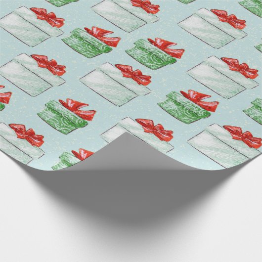 Weihnachts-Geschenkpapier Geschenkpapier (Ecke)