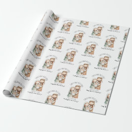 Weihnachts-Geschenkpapier mit Geburtsdarstellung - Geschenkpapier