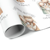 Weihnachts-Geschenkpapier mit Geburtsdarstellung - Geschenkpapier (Rolleneckpunkt)