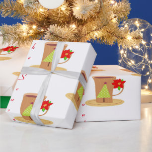 Weihnachts-Geschenkpapier-Tasse Geschenkpapier