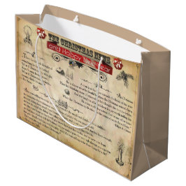 Weihnachts-Geschenktasche - Groß, glänzend Große Geschenktüte
