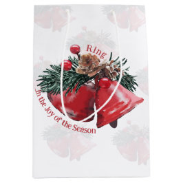Weihnachts-Geschenktasche - Ring in the Joy of the Mittlere Geschenktüte
