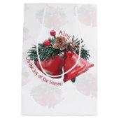 Weihnachts-Geschenktasche - Ring in the Joy of the Mittlere Geschenktüte (Rückseite)