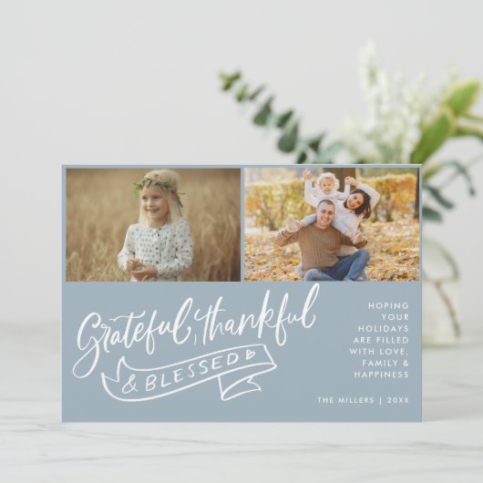 Weihnachts gesegnetes Foto (Stehend Vorderseite)